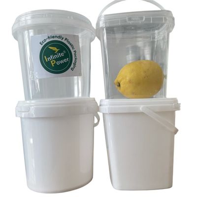 1-5L Διαφανής πλαστικός κουβάς με πάχος κάλυψης 1,0 έως 2,5 mm Ανθεκτικός και μακροχρόνιος