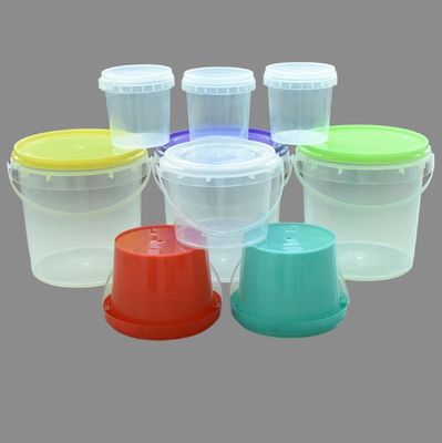 500 ml 1L 2L 3L 4L 5L Διαυγές πλαστικό κουβά Γύρω κουβά για ανθεκτικό και ανθεκτικό σχεδιασμό