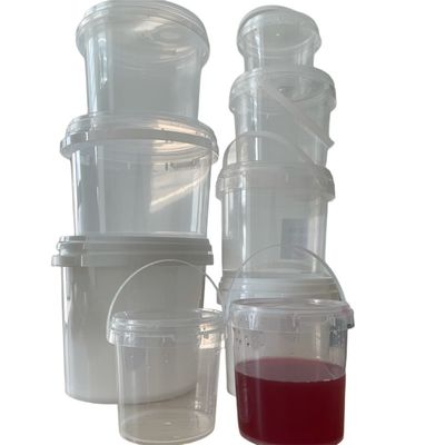 Χημικά 1L-5L Clear Bucket Popcorn Bucket με πιστοποιητικό GAP/ISO/FDA
