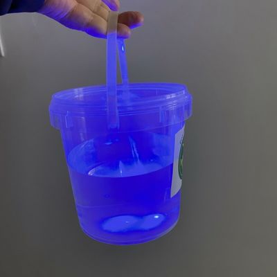 Διαφανές 500 ml 1L 2L 3L Διαφανές κουβά Φωτεινό πλαστικό κουβά με πιστοποιητικό GAP/ISO/FDA
