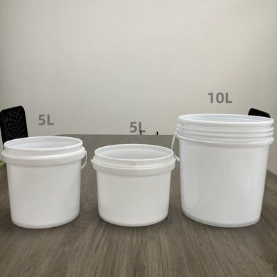 Πολυπροπυλένιο 4L 5L 8L 10L 15L 18L Τροφικό πλαστικό κουβά με εκτύπωση μεταφοράς θερμότητας