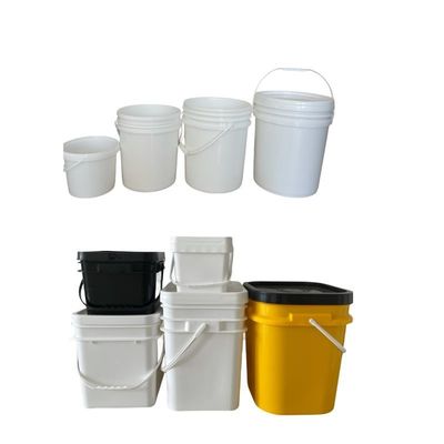 Τετράγωνο κουβά κάλυμμα και χειριστήριο HDPE πλαστικό κουβά για εξαρτήματα αποθήκευσης κόκκων καφέ