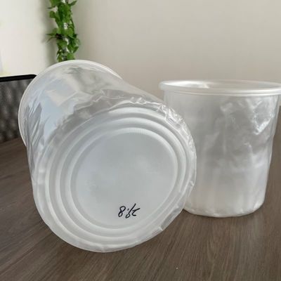 Κόκκινη προσαρμοσμένη επένδυση για κόλλα βαφής και χημικό υγρό σε πλαστικό δοχείο κουβά