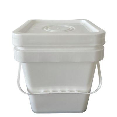 5L τετραγωνικός πλαστικός κουβάς για ποτά και καλλυντικά από υλικό τροφίμων