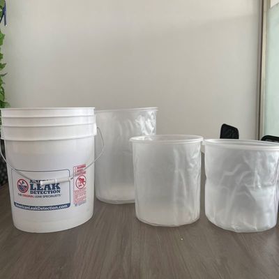 Προσαρμόστε 5 γαλόνια Bucket Liner σακούλες Clear Liners για στρογγυλο / ορθογώνιο κουβάδες χρώματος