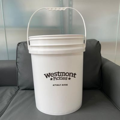 20L 5 γαλόνια τετραγωνικό πλαστικό κουβά με LOGO εκτύπωση και προσαρμοσμένο σχεδιασμό