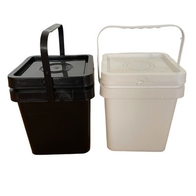 Χημικός HDPE τετραγωνικός πλαστικός κουβάς με ανθεκτικό υλικό και προσαρμοσμένη εκτύπωση