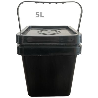 Χημικός HDPE τετραγωνικός πλαστικός κουβάς με ανθεκτικό υλικό και προσαρμοσμένη εκτύπωση