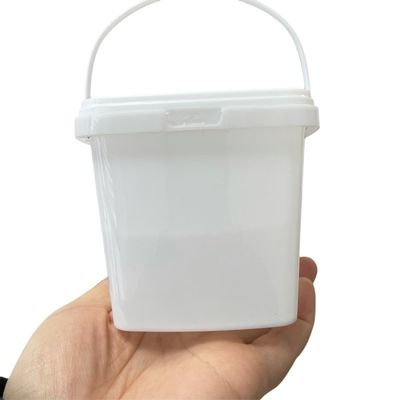 Τετράγωνο κουβά 1L πλαστικό δοχείο με κάλυμμα εκτύπωσης μεταφοράς θερμότητας και GAP Εγκρίθηκε
