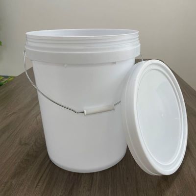 Πώληση 20L Στρογγυλό πλαστικό κουβά με βίδα κάλυμμα εκτύπωση μετάξι Scream / μεταφορά θερμότητας / IML