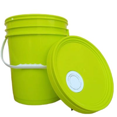 Προσαρμόστε 1L 2L 3L 5L 8L 10L 15L 20L 25L πλαστικό κουβά στρογγυλό σχήμα κουβά με λαβή