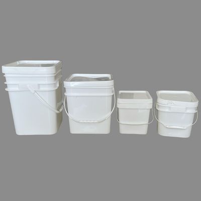 Σνακ Προσαρμόσιμο 3L Διαυγές λευκό πλαστικό κουβά με κάλυμμα και λαβή
