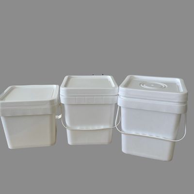Στρογγυλό ή τετραγωνικό 10 λίτρων HDPE πλαστικό κουβά Αδύναμος και ανθεκτικός 1.0-2.5 MM πάχος