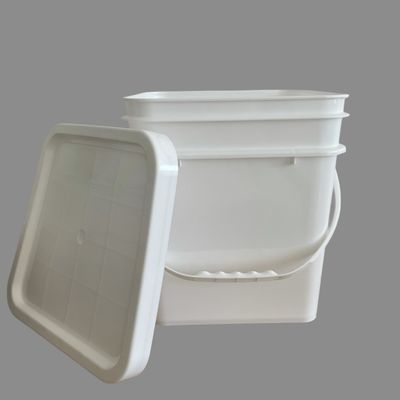 Στρογγυλό ή τετραγωνικό 10 λίτρων HDPE πλαστικό κουβά Αδύναμος και ανθεκτικός 1.0-2.5 MM πάχος