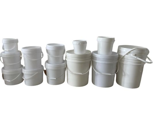 Πιστοποιημένο ISO 1 Gallon 2 Gallon 3 Gallon 4 Gallon 5 Gallon πλαστικό κουβά με καπάκι