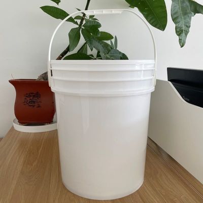 Αδιάβροχο τρόφιμο PP 5 γαλόνια 20L πλαστικό κουβά καθαρό κουβά με καπάκι δωρεάν δείγμα