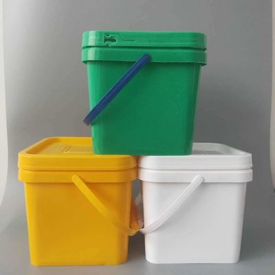 Διαφανές Στρογγυλό Κουβάκι 5L 6L 7L 8L 10L 15L πλαστικό Κουβάκι Τετραγωνικό Τροφίμων