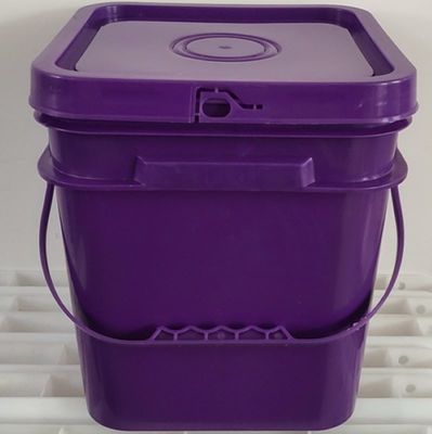 Τετράγωνο κουβά με κάλυμμα 4L 5L 6L 8L 10L 4 γαλόνια πλαστικό κουβά για αποθήκευση νερού