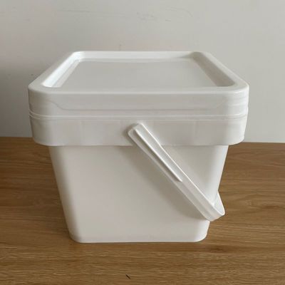 Τετράγωνο κουβά με κάλυμμα 4L 5L 6L 8L 10L 4 γαλόνια πλαστικό κουβά για αποθήκευση νερού