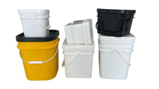 5L τετραγωνικό κουβά με εύκολο άνοιγμα και κλείσιμο κάλυμμα