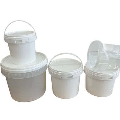 Προσαρμόστε 5L / 8L Στρογγυλό πλαστικό κουβά για μεταλλικό νερό 1.0-2.5mm πάχος και ανθεκτικό
