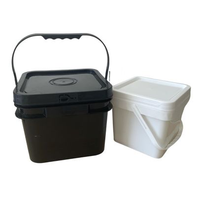 Προσαρμόστε 5L / 8L Στρογγυλό πλαστικό κουβά για μεταλλικό νερό 1.0-2.5mm πάχος και ανθεκτικό