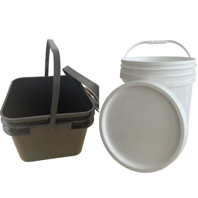 Προσαρμόστε 5L / 8L Στρογγυλό πλαστικό κουβά για μεταλλικό νερό 1.0-2.5mm πάχος και ανθεκτικό