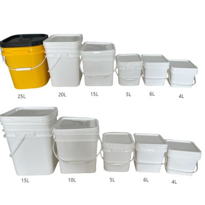 Εγγυημένο από την GAP/ISO/FDA τετράγωνο 200ml-25L πλαστικό κουβά με εύκολο άνοιγμα και κλείσιμο καπάκι