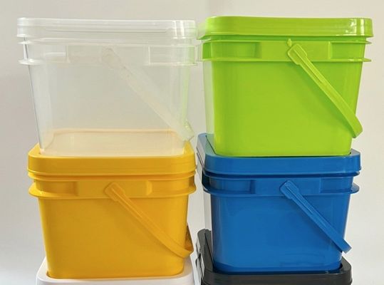 Εγγυημένο από την GAP/ISO/FDA τετράγωνο 200ml-25L πλαστικό κουβά με εύκολο άνοιγμα και κλείσιμο καπάκι