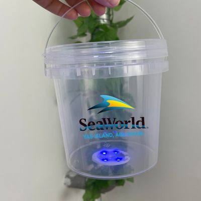 Μπαρ Custom Logo πλαστικό κουβά με κάλυμμα 500ml / 1L LED Φως Ανθεκτικό και φιλικό προς το περιβάλλον