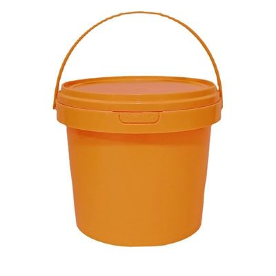 1L-10L διαυγές πλαστικό κουβά με κάλυμμα και λαβή Πολυλειτουργικό πάχος 1,0-2,5mm