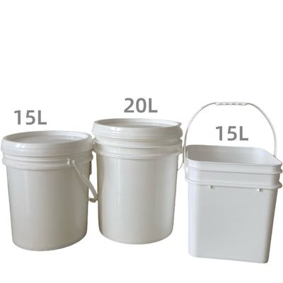 Εργαλείο προσαρμοσμένο 2L 5L 8L 10L 20L 25L 5 γαλόνια πλαστικό κουβά με καπάκι και λαβή ανθεκτικό