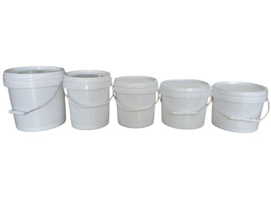 Μπλε 3 γαλόνια HDPE πλαστικών κουβάδων και κουβάδων για λύσεις επεξεργασίας υλικών τροφίμων