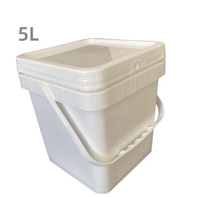 Αγκάθια 5L 6L 8L 10L τετραγωνικό πλαστικό κουβά με προσαρμοσμένο χρώμα LOGO και εύκολο άνοιγμα