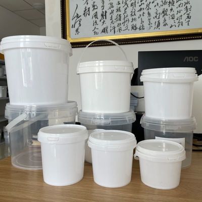 Κουβά 500ml-5l Διαυγές λευκό πλαστικό κουβά για ποπ κορν ποτά παγωτό βούτυρο και περισσότερα