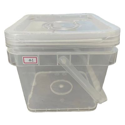 10,0 έως 2,5 mm πάχος Διαφανής πλαστικός κουβάς για προσαρμοσμένο LOGO