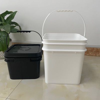 Χημικά Τυποποιημένα 5L 6L 7L 8L 9L 10L Τυπωμένα τετραγωνικά κουβάκια για αποθήκευση τροφίμων