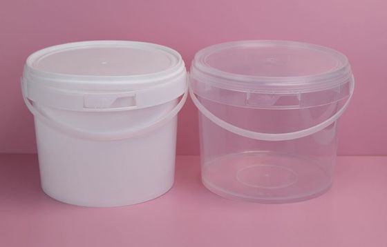 500 ml/750 ml/1000 ml Στρογγυλοί πλαστικοί κουβάδες μικρής διατροφής με σφραγισμένα καπάκια και υλικό