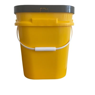 5L-20L κουβά τετραγωνικό πλαστικό κουβά με εξατομικευμένη εκτύπωση και υλικό πολυπροπυλενίου