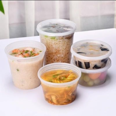 500ml Διαφανές ή χρωματιστό πλαστικό κουβά για όλα τα είδη τροφίμων σε προσιτή τιμή