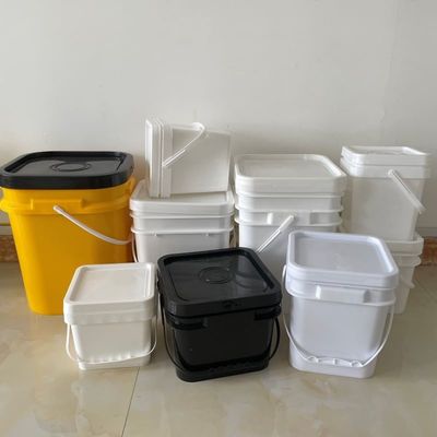 Πολυπροπυλενικό χερούλι πλαστικό τετραγωνικό κουβά 4L 5L 6L 8L 10L για μεταφορά ποτών