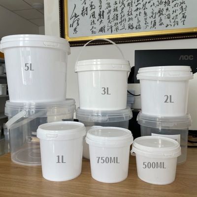 1-5L Διαφανής πλαστικός κουβάς με πάχος κάλυψης 1,0 έως 2,5 mm Ανθεκτικός και μακροχρόνιος