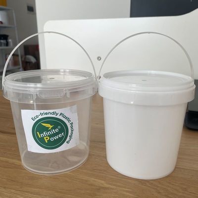 1-5L Διαφανής πλαστικός κουβάς με πάχος κάλυψης 1,0 έως 2,5 mm Ανθεκτικός και μακροχρόνιος