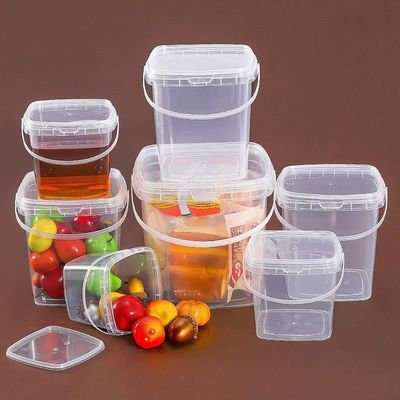 500 ml-5L πλαστικό δοχείο κουβάς για ποπκόρν για ανακύκλωση με επίδειξη και πάχος 1,0 έως 2,5 mm