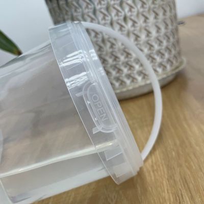 500 ml 1L 2L 3L 4L 5L Διαυγές πλαστικό κουβά Γύρω κουβά για ανθεκτικό και ανθεκτικό σχεδιασμό