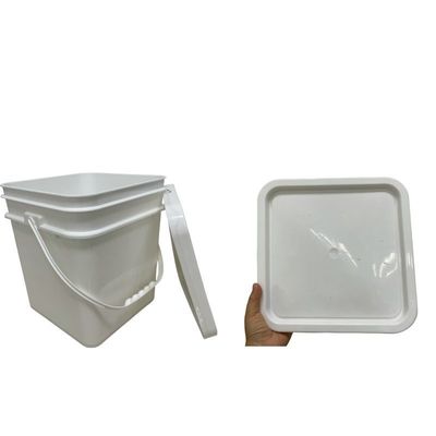 8L/10L/3 γαλόνια εκτυπωμένο HDPE τετραγωνικό πλαστικό κουβά με πάχος κάλυψης HDPE εκτυπωμένο