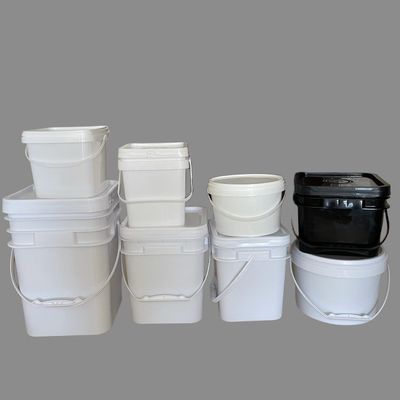 Τετράγωνο πλαστικό κουβά 1L/2L/3L/4L/5L ορθογώνιο πλαστικό κουβά με καπάκι