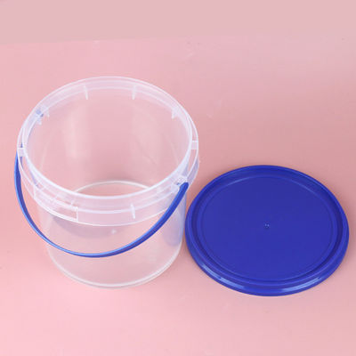 Βιομηχανική προσαρμογή 300ml 500ml 750ml 1L διαυγές πλαστικό κουβά με κάλυμμα και κάλυμμα