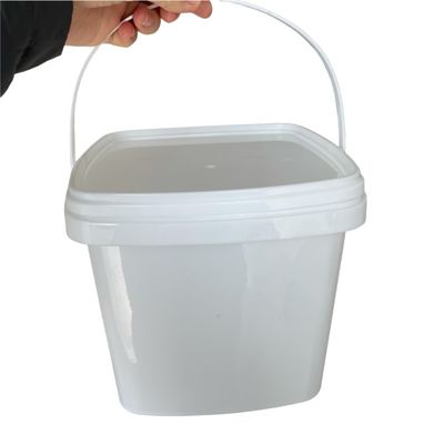 Φαγητό Clear Bucket 500ml 1L 2L 3L 5L τετραγωνικό πλαστικό κουβά με κάλυμμα προσαρμοσμένο