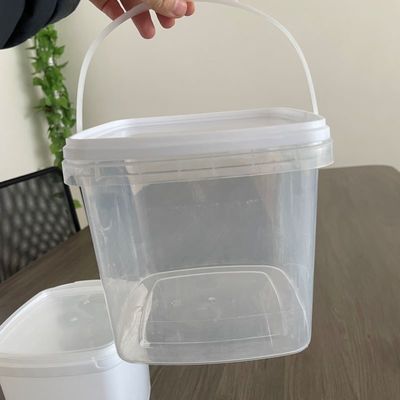 500 ml 1000 ml τετραγωνικό κουβά με κάλυμμα Χημικά ανθεκτικό πλαστικό κουβά